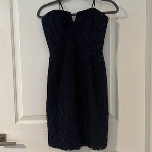 J Crew strapless lace dress